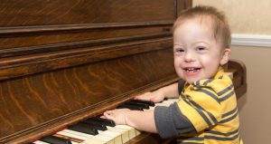 Playing the piano