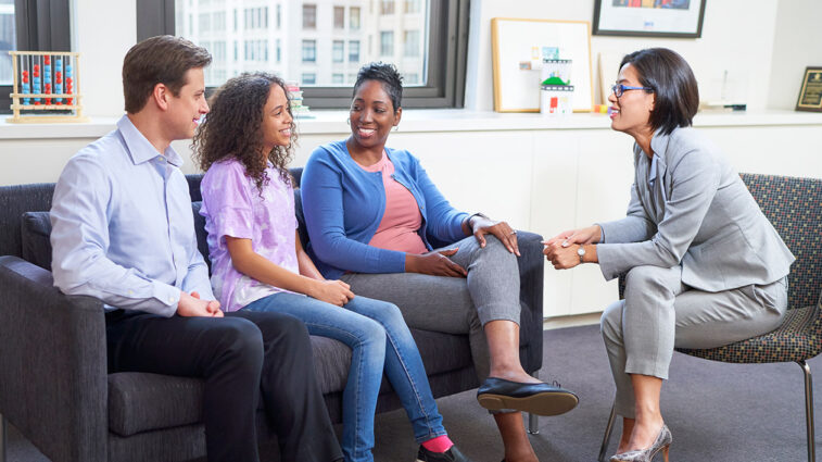 People sitting in an office